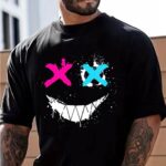 мъжка тениска Devil Smile, тениска с дяволска усмивка, бунтарска тениска