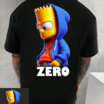 мъжка тениска Bart Simpson Zero, Симпсън тениска, забавна тениска