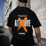 мъжка тениска Attitude Find Your Way, мотивиращ дизайн, тениска с надпис