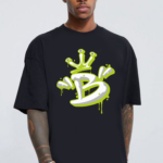 мъжка тениска King Frog B, кралска жаба дизайн, уникална тениска