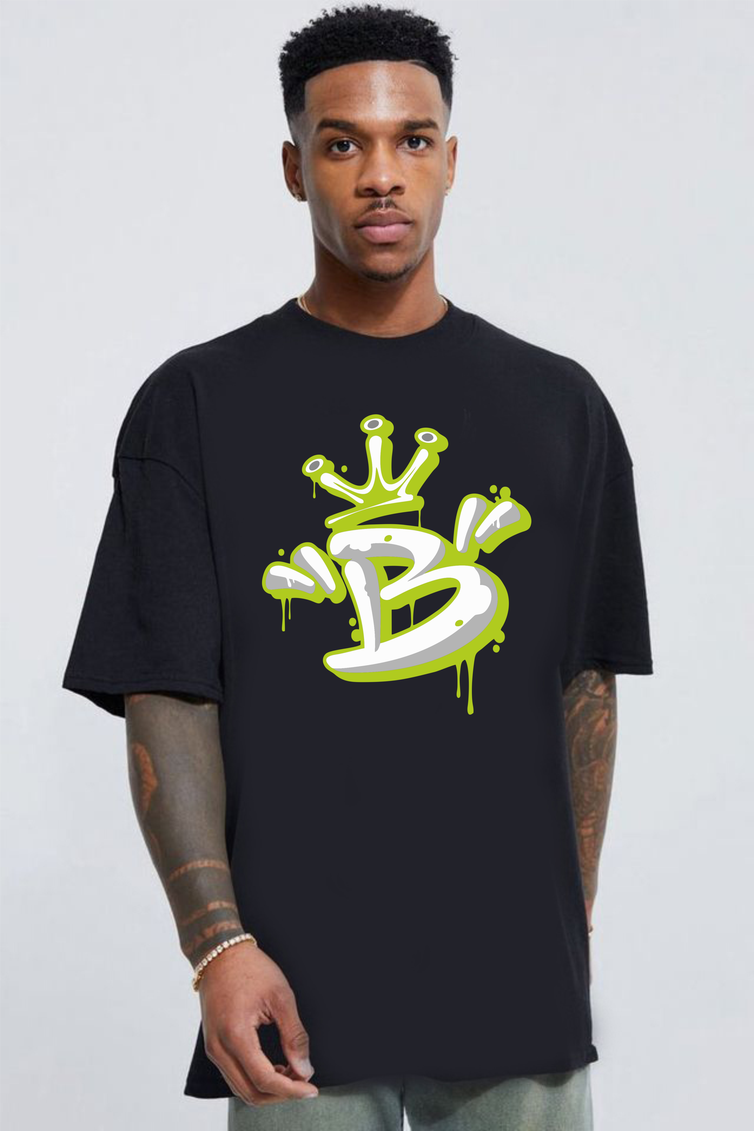 мъжка тениска King Frog B, кралска жаба дизайн, уникална тениска