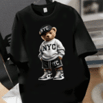мъжка тениска NYC Bear, тениска мечка Ню Йорк, стилна тениска