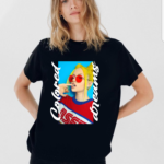 тениска цветни мечти, DTF печат тениска, ярка тениска, персонализирана тениска, тениска с цветен принт, стилна тениска, 100% качествен памук