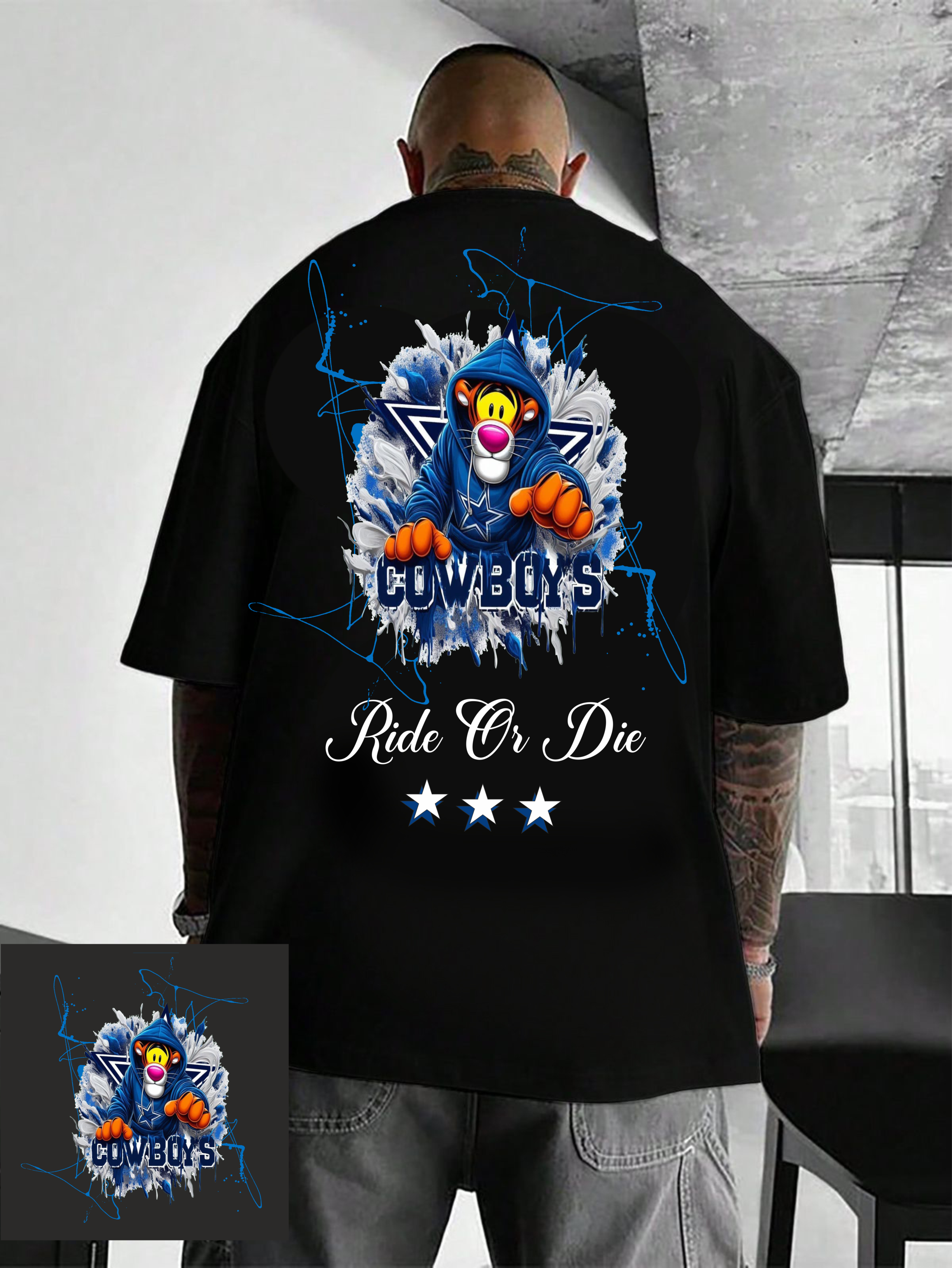 мъжка тениска Cowboys, Ride or Die, каубойска тениска, див запад тениска, мъжка тениска каубой