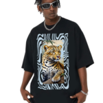 мъжка тениска Tiger, тигрова тениска, тениска с тигър, тениска с DTF печат, тениска от 100% памук