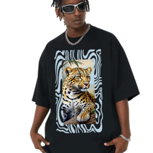 мъжка тениска Tiger, тигрова тениска, тениска с тигър, тениска с DTF печат, тениска от 100% памук