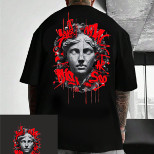 мъжка тениска - Medusa, тениска с Медуза, тениска с DTF печат, тениска от 100% памук, удобна мъжка тениска