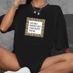 тениска Life Isn’t Perfect, вдъхновяваща тениска, тениска с DTF печат, 100% памучна тениска, послание Life Isn’t Perfect