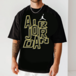 мъжка тениска - Air Jordan, тениска с логото Air Jordan, тениска с DTF печат, тениска от 100% памук, удобна мъжка тениска