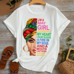 тениска I Am A May Girl, дамска тениска с послание, 100% памучна тениска, тениска за май, тениска с послание