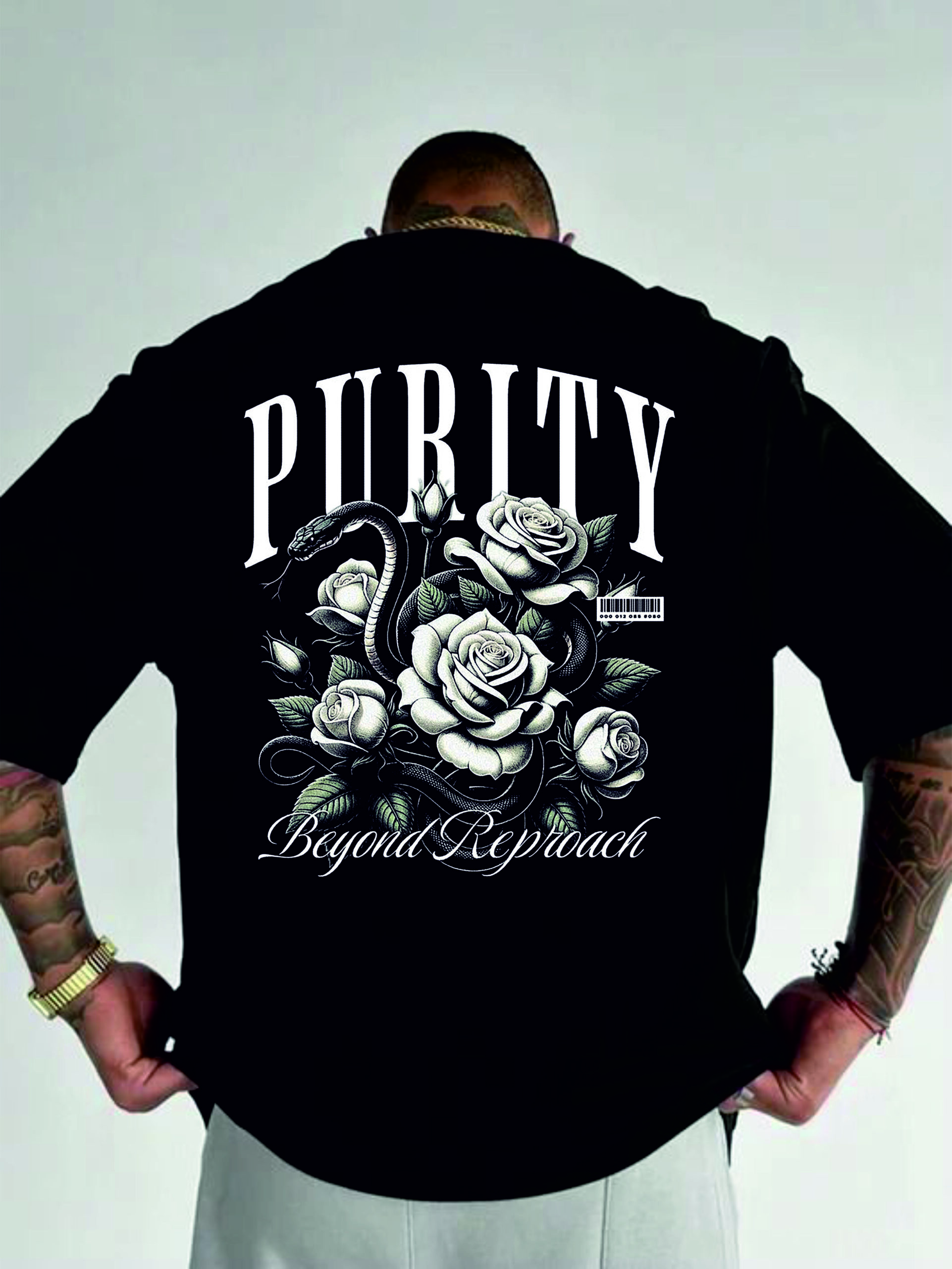 мъжка тениска - Pubity Beyond Reproach 1, тениска с текст, тениска с DTF печат, тениска от 100% памук, стилна мъжка тениска