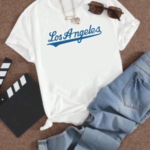 тениска Los Angeles, тениска с Лос Анджелис дизайн, тениска с DTF печат, модерна тениска Лос Анджелис