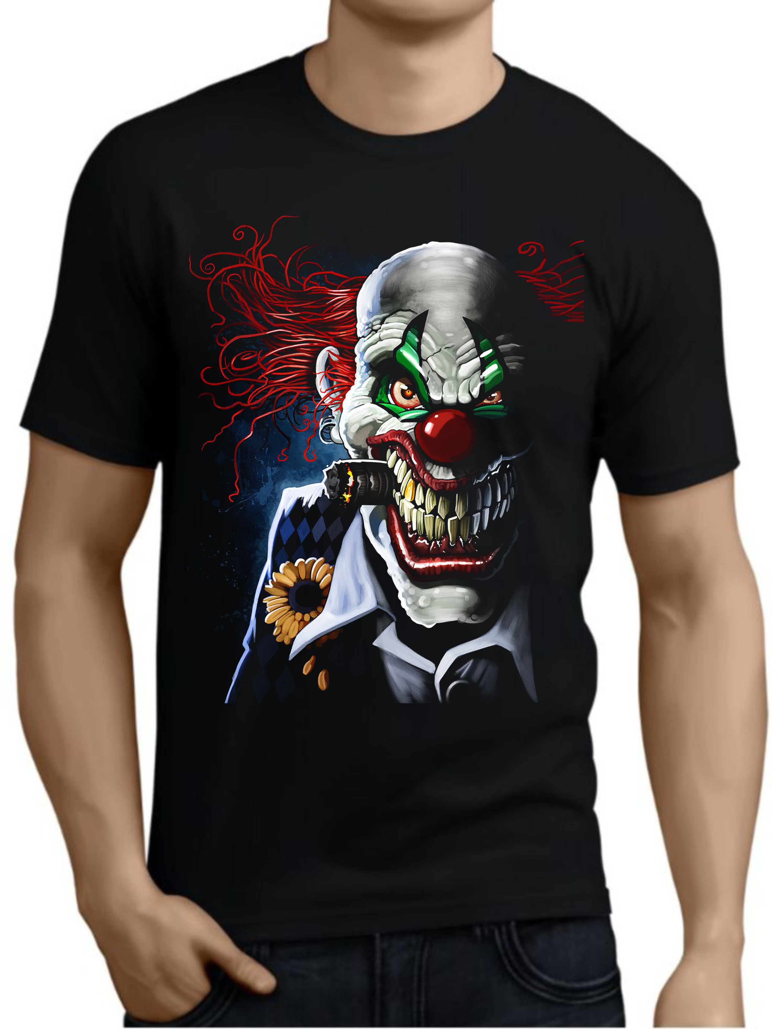 мъжка тениска - The Joker, тениска с The Joker, тениска с DC Comics, тениска с DTF печат, тениска от 100% памук