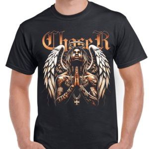 мъжка тениска Gangsta Allover, улична тениска, тениска с принт Gangsta, стилна тениска за мъже, памучна тениска с Allover принт