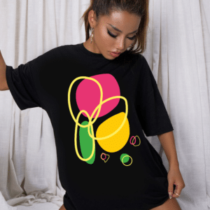 дамска тениска Colorful Butterfly, тениска с цветна пеперуда, ефирен дизайн, дамска тениска с природен мотив, памучна тениска с DTF печат