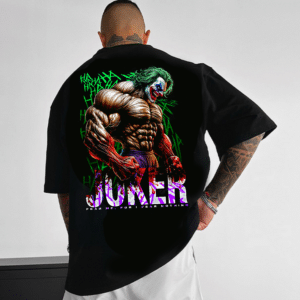 мъжка тениска Joker, тениска с Джокер, тениска с щампа, тениска с DTF печат, смела тениска, забавен дизайн