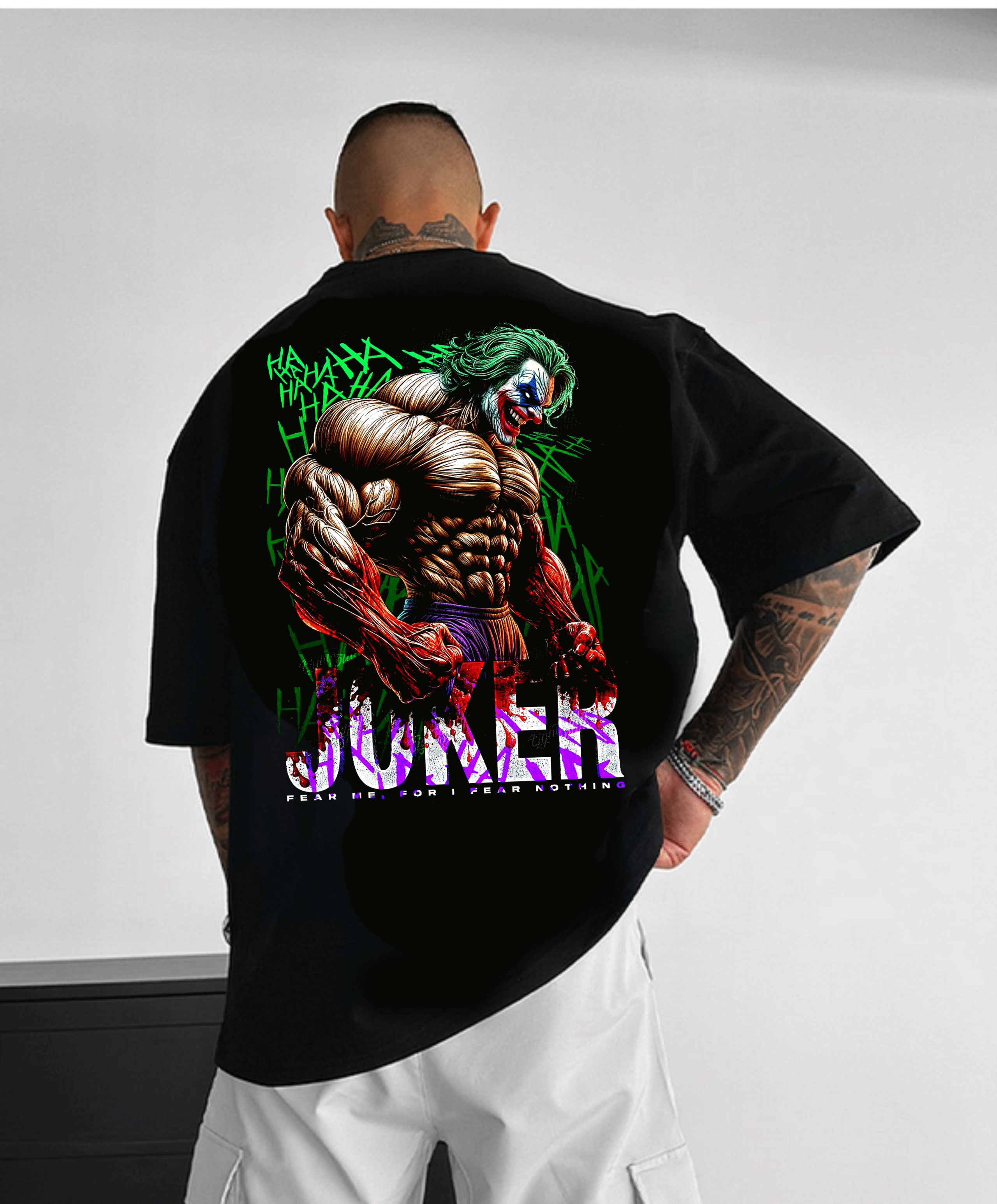 мъжка тениска Joker, тениска с Джокер, тениска с щампа, тениска с DTF печат, смела тениска, забавен дизайн