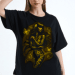 дамска тениска Flower Girl, тениска с цветя, цветен принт, дамска тениска с цветен дизайн, памучна тениска с DTF печат