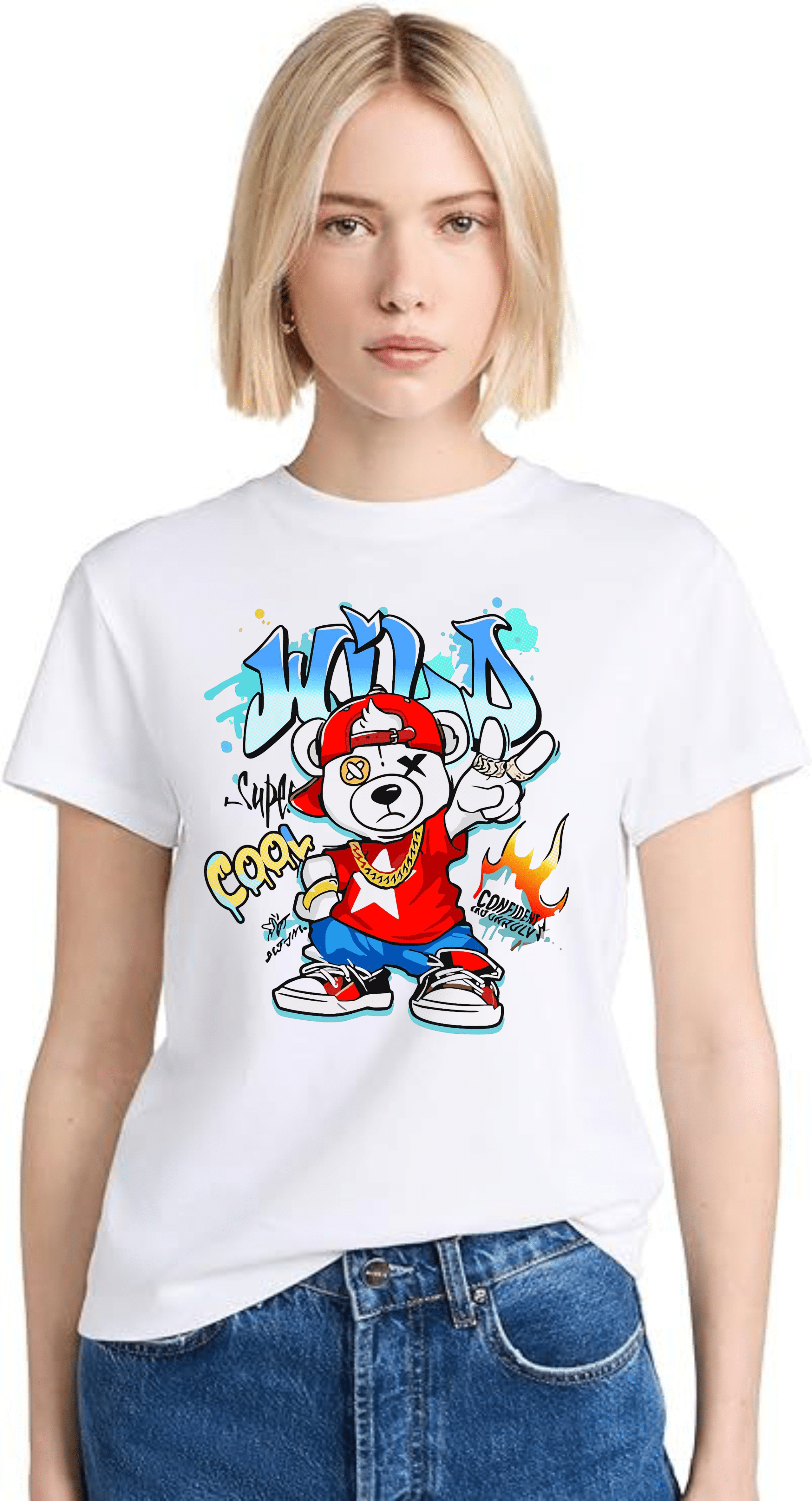 дамска тениска Confident, уверена тениска, вдъхновяващ принт, дамска тениска с мотивация, памучна тениска с DTF печат