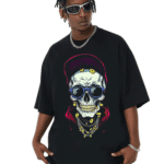мъжка тениска Fancy Skull, тениска с череп, тениска с Fancy Skull дизайн, стилна мъжка тениска, тениска с DTF печат, уникален дизайн тениска
