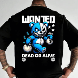 мъжка тениска Dead or Alive, тениска с щампа, DTF печат, мъжка тениска с надпис, смела тениска, стилен дизайн